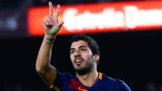 La Liga 2015-16: Luis Suarez's 4 goals help Barcelona down Sporting Gijon 6-0